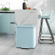 Dual Kitchen Bin, 2 x 20L Double Bin for Recycling and Waste, Fingerprint-proof Pedal Bin with Soft-Close Lid, Removable Inner B