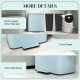 Dual Kitchen Bin, 2 x 20L Double Bin for Recycling and Waste, Fingerprint-proof Pedal Bin with Soft-Close Lid, Removable Inner B
