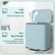 Dual Kitchen Bin, 2 x 20L Double Bin for Recycling and Waste, Fingerprint-proof Pedal Bin with Soft-Close Lid, Removable Inner B
