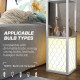 Duo Light Floor Shelves - White