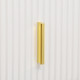 Elegant Chest of Three Drawers - White/Gold-Tone