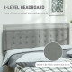 King Size Ottoman Bed Frame, with Front Drawer - Grey