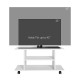 Modern TV Cabinet Stand Storage Shelves Table Mobile Bedroom Furniture Bookshelf Bookcase White