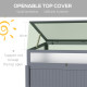 Outsunny Raised Garden Bed 2-IN-1 Wood Cold Frame Greenhouse with Elevated Garden Box, Openable Top for Flowers, Vegetables, Pla