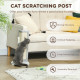 PawHut 56cm Corner Cat Scratching Post with Sisal Scratching Pad, Grey