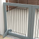 PawHut Foldable Pet Gate, with Three Panels &amp; Two Support Feet - Grey