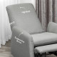 Push Back Recliner Armchair, Fabric High Back Reclining Chair with Adjustable Leg Rest and Pocket Spring Seat for Living Room, B