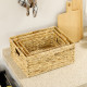 Set of Three Water Hyacinth Storage Baskets