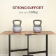 Six-Seater Drop-Leaf Dining Table, with Wheels - Brown Wood-Effect