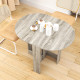 Space-saving Drop Leaf Table, Folding Dining Table for Small Space, Kitchen, Dining Room, Grey