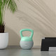 SPORTNOW 2 x 10kg Soft Kettlebell, Kettle Bell with Non-Slip Handle, for Home Gym, Strength Training, Cardio - Grey and Green