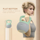 SPORTNOW 2 x 8kg Soft Kettlebell, Kettle Bell with Non-Slip Handle, for Home Gym, Strength Training, Cardio - Grey and Green