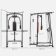 SPORTNOW 3 In 1 Smith Machine with Dual Cable Pulley System, Chest Press Station, 17-Level Squat Rack and Barbell Bar