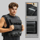 SPORTNOW 30KG Adjustable Weighted Vest, Weight Vest with 30 Metal Weights, Adjustable Straps and Reflective Strips, for Men and 