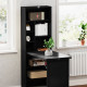 Three-Part Work Desk, with Storage and Chalkboard - Black