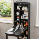Three-Part Work Desk, with Storage and Writing Board - Black