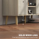 TV Cabinet Stand Unit for TVs up to 50&#039;&#039; with Foldable Drawers, Entertainment Centre for Living Room Natural