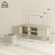 TV Cabinet Stand Unit for TVs up to 50&#039;&#039; with Foldable Drawers, Entertainment Centre for Living Room Natural