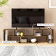 TV Stand for TVs up to 75 Inches, Free Combination TV Unit with Storage Shelves, Extendable Entertainment Centre for Living Room