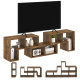 TV Stand for TVs up to 75 Inches, Free Combination TV Unit with Storage Shelves, Extendable Entertainment Centre for Living Room
