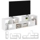 TV Stand for TVs up to 75 Inches, Free Combination TV Unit with Storage Shelves, Extendable Entertainment Centre for Living Room