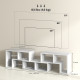 TV Stand for TVs up to 75 Inches, Free Combination TV Unit with Storage Shelves, Extendable Entertainment Centre for Living Room