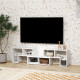 TV Stand for TVs up to 75 Inches, Free Combination TV Unit with Storage Shelves, Extendable Entertainment Centre for Living Room