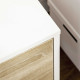 TV Unit Cabinet for TVs up to 50 Inches, TV Stand with Storage Cabinets and Drawer for Living Room and Bedroom, Natural