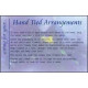 Hand Tie Arrangements-Card Card (x50)