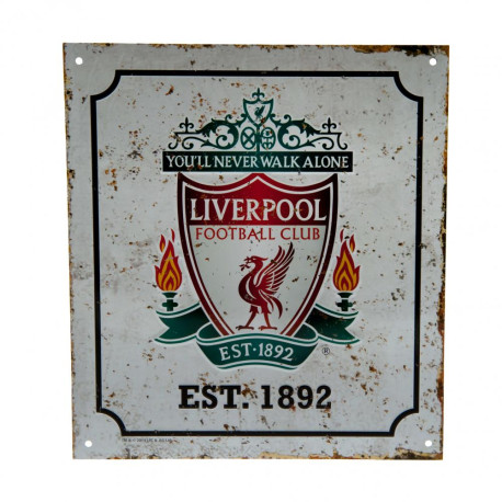 Liverpool FC Retro Logo Sign