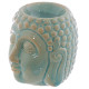 Ceramic Crackled Glaze Buddha Head Oil Burner