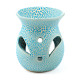 Ceramic Crackled Glaze Cut Out Pattern Oil Burner