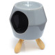 Ceramic Grey  Abstract Eden Oil Burner with Feet