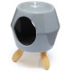 Ceramic Grey  Abstract Eden Oil Burner with Feet