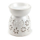 Ceramic Oil &amp; Wax Burner - Daisy Cut-Out