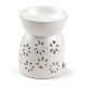Ceramic Oil &amp; Wax Burner - Daisy Cut-Out