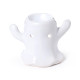 Ceramic Shaped Oil &amp; Wax Burner - Ghost