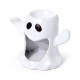 Ceramic Shaped Oil &amp; Wax Burner - Ghost