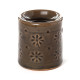 Ceramic Small Oil Burner - Eden Embossed Flower