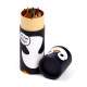 Colouring Pencil Tube - Adoramals Penguin