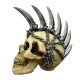 Decorative Ornament - Punk Skull with Chains &amp; Blades Mohican