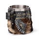 Decorative Tankard - Axe Handle Armoured Skull