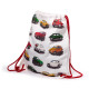 Drawstring Canvas Bag - Fiat 500 Repeat