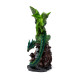 Enchanted Nightmare Dragon - Emerald Spirit of the Forest Skull