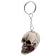 Novelty Keyring - Skulls and Roses Skull with Rose