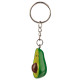 Novelty Set of 2 Keyrings - Avocado