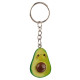 Novelty Set of 2 Keyrings - Avocado
