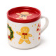 Porcelain Mug &amp; Coaster Lid Set - Christmas Baker Street