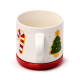 Porcelain Mug &amp; Coaster Lid Set - Christmas Baker Street