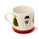 Porcelain Mug &amp; Coaster Lid Set - Christmas Baker Street